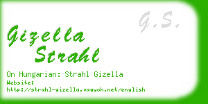 gizella strahl business card